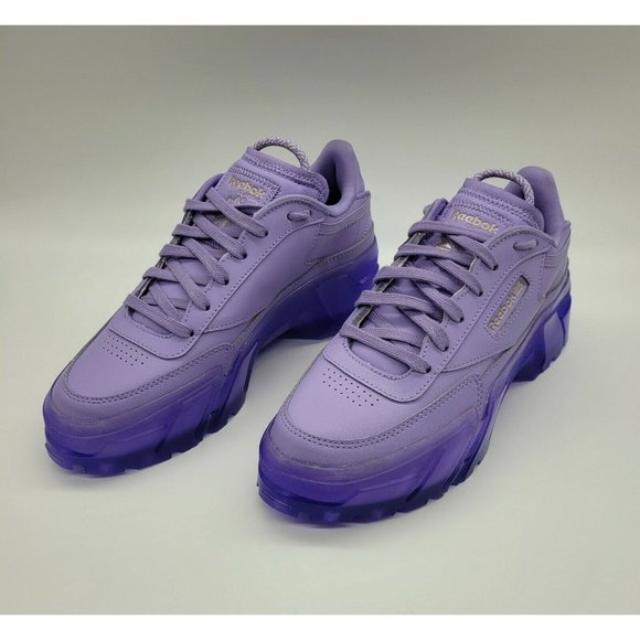 Reebok x Cardi B Club C Junior Size 5.5Y 'Crisp Purple' GX5027 - Picture 4 of 8